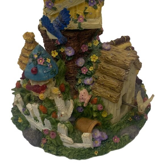 Vintage Music Box Plays "I Whistle a Happy Tune" Features Birds in a Tree House - Picture 9 of 15
